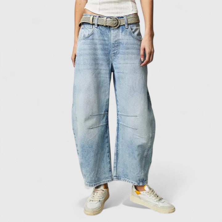 Rain | Comfortable Wide-Leg Pants – Light Blue | The Bellemont Sisters Australia