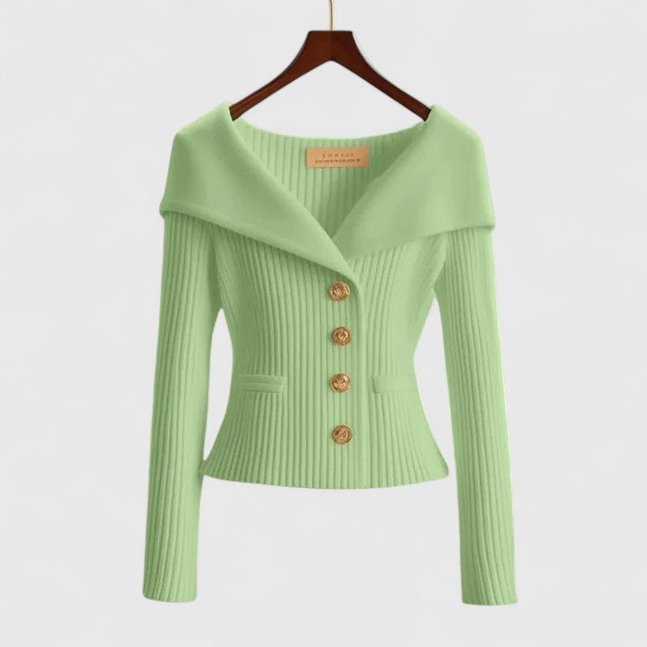 Avelora | Elegant Cardigan – Green | The Bellemont Sisters Australia