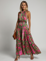 Rowen | Draped Halter Midi Dress | The Bellemont Sisters Australia