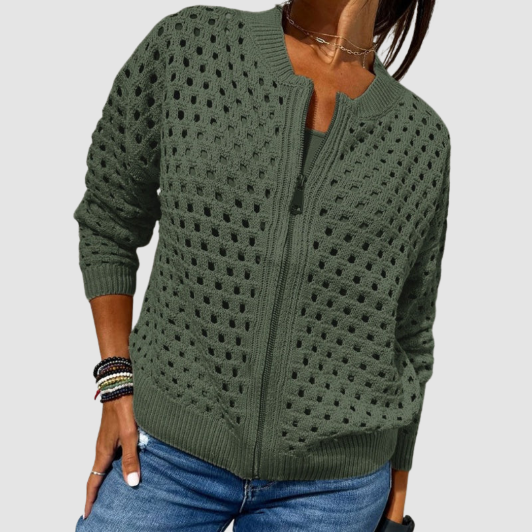 Desiree™ - Premium Knitted Cardigan – Green | The Bellemont Sisters Australia
