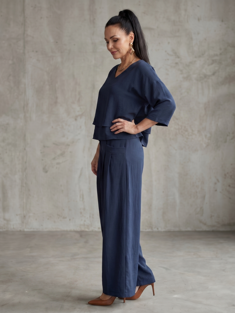 River | Layered Top Wide Leg Set | The Bellemont Sisters Australia