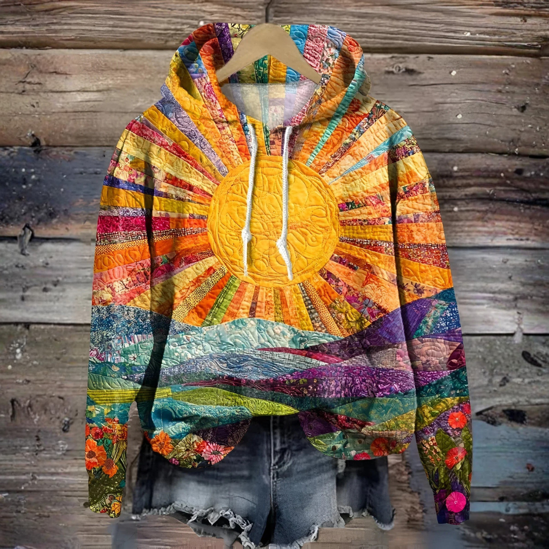 Eliza - Colorful Sunrise Hoodie | The Bellemont Sisters Australia