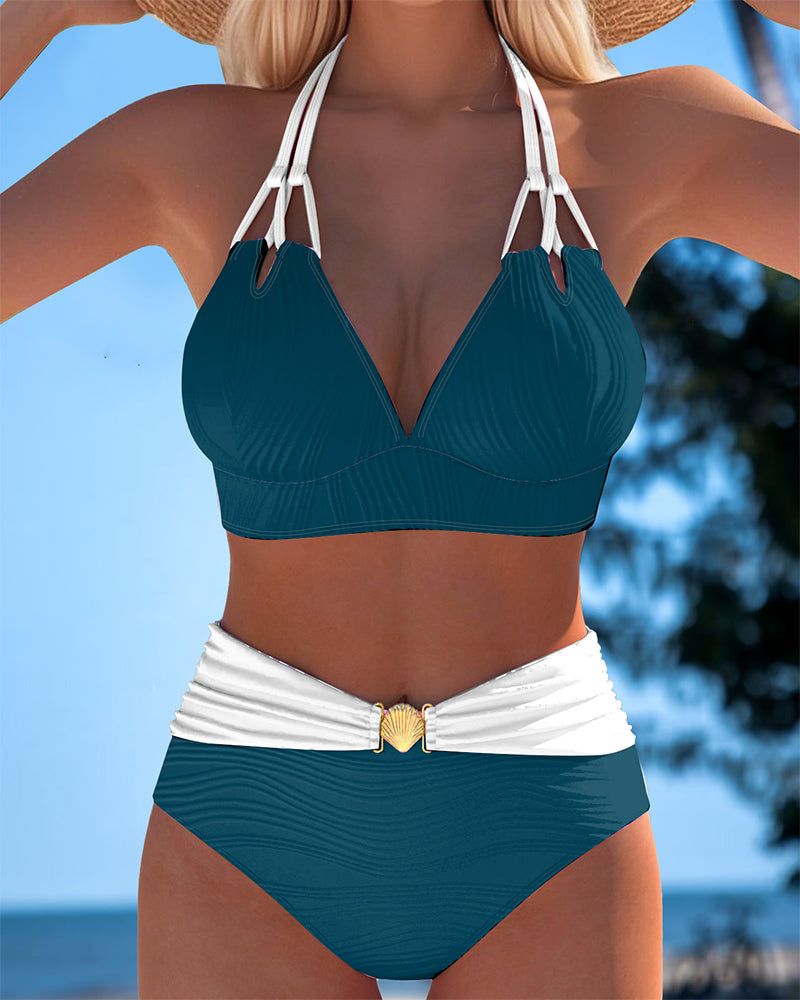 Rosa - Elegant Support Bikini Set – Dark Green | The Bellemont Sisters Australia