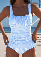 Courtney - Elegant Striped Swim Set | The Bellemont Sisters Australia