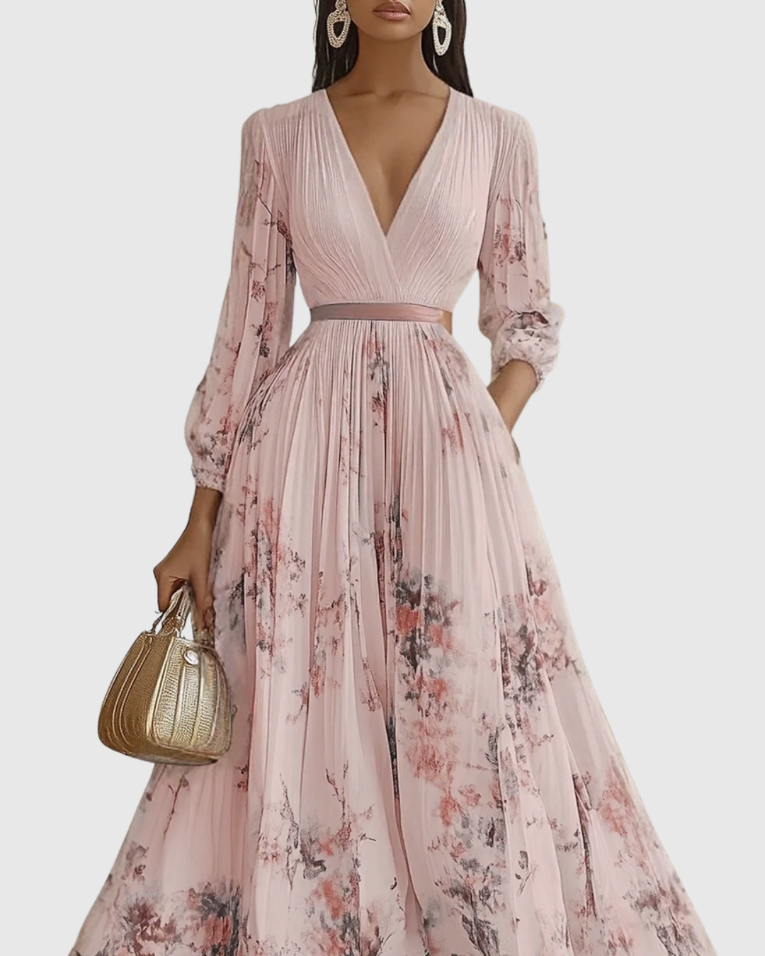 Rowella | Elegant Pleated Maxi Dress | The Bellemont Sisters Australia