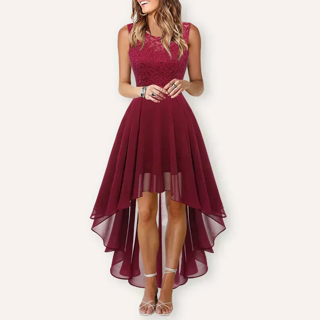 Kaitlyn | Women’s Wedding Guest High-Low Elegant Dress | The Bellemont Sisters Australia