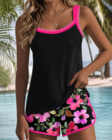 Federica - Ribbed Tankini Shorts Set | The Bellemont Sisters Australia