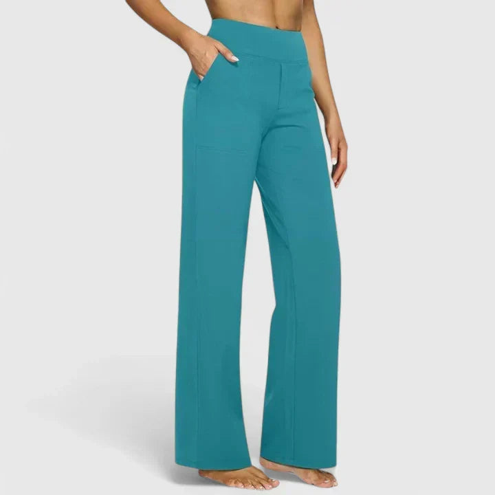 Jasmynne | Comfortable Pants – Turquoise | The Bellemont Sisters Australia