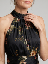 Sior | Floral Halter Neck Midi Dress | The Bellemont Sisters Australia