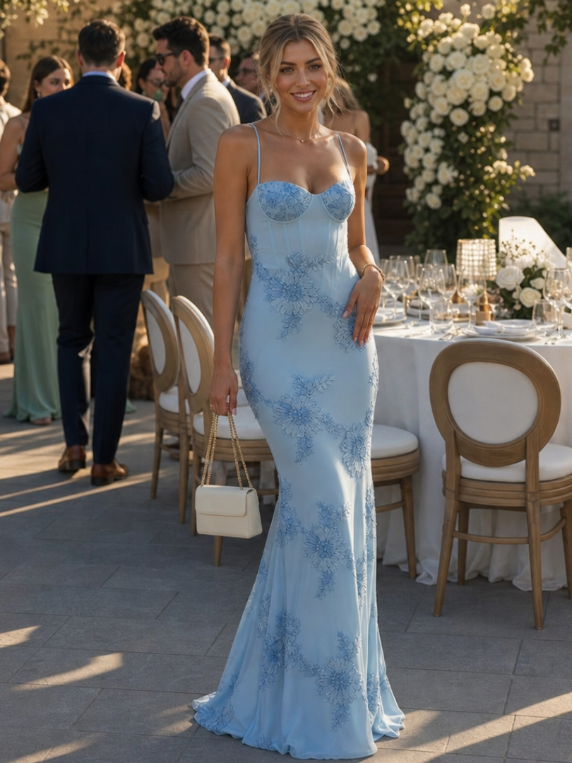 Danica | Spaghetti Strap Corset Bodice Maxi Dress | The Bellemont Sisters Australia