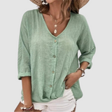 Monica™ Elegant Breathable Blouse – Green | The Bellemont Sisters Australia