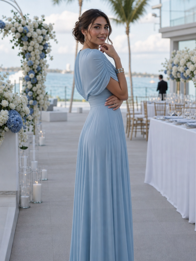 Thael | One Shoulder Draped Bodice Maxi Dress | The Bellemont Sisters Australia
