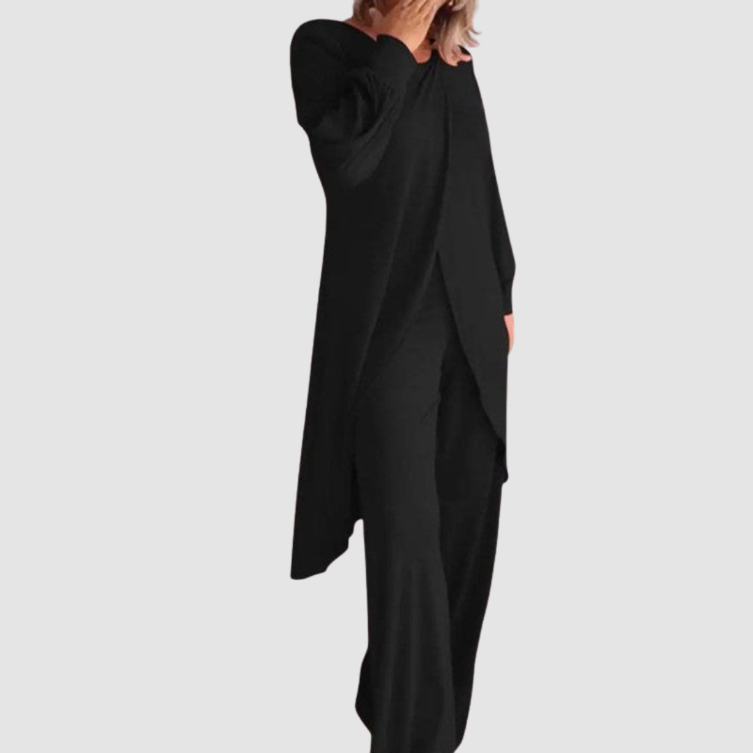 Laine™ Elegant 2-Piece Set – Black | The Bellemont Sisters Australia