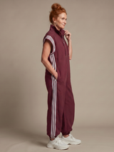 Lark | Zip Front Stripe Panel Jumpsuit | The Bellemont Sisters Australia