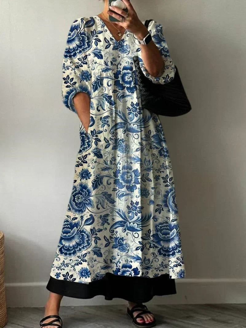 Elegant Dress with Mia Print | The Bellemont Sisters Australia