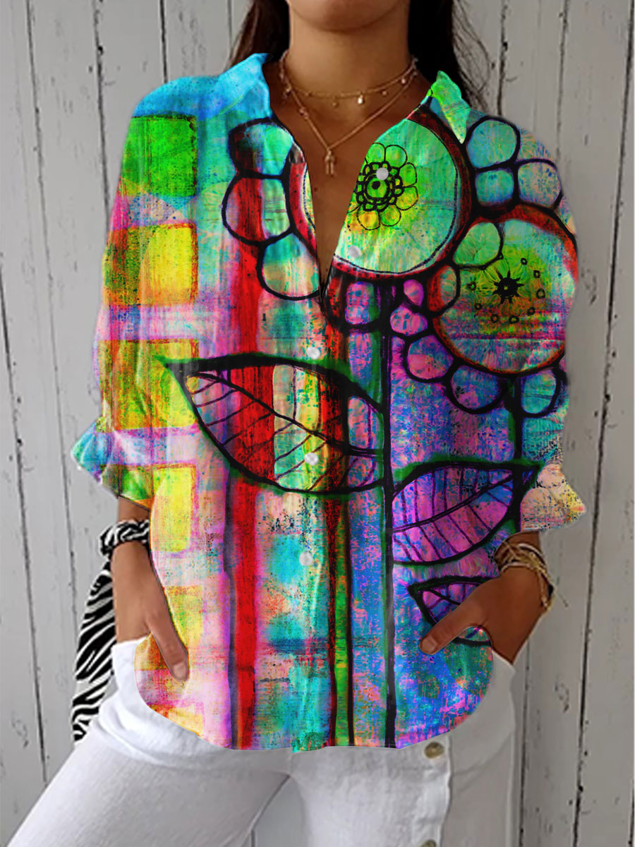 Barbara – Artistic Floral Blouse | The Bellemont Sisters Australia