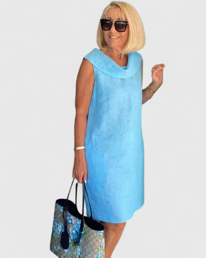 Kim | Elegant Dress – Sky Blue | The Bellemont Sisters Australia