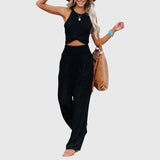 Julie - Airy And Elegant Pants – Black | The Bellemont Sisters Australia