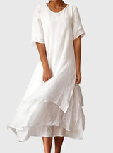 April | Elegant Dress – White | The Bellemont Sisters Australia