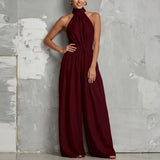 Kiarra™ Jumpsuit – Burgundy | The Bellemont Sisters Australia
