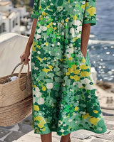 ELENA™ - ELEGANT FLORAL SUMMER MIDI DRESS | The Bellemont Sisters Australia