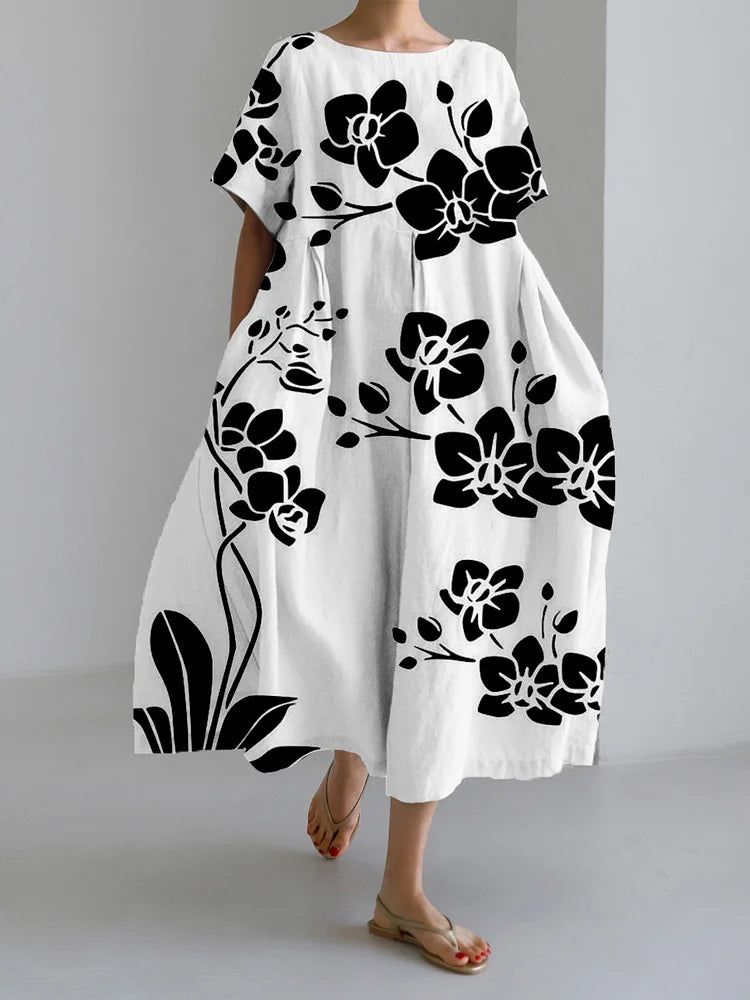Mari floral summer dress – White | The Bellemont Sisters Australia