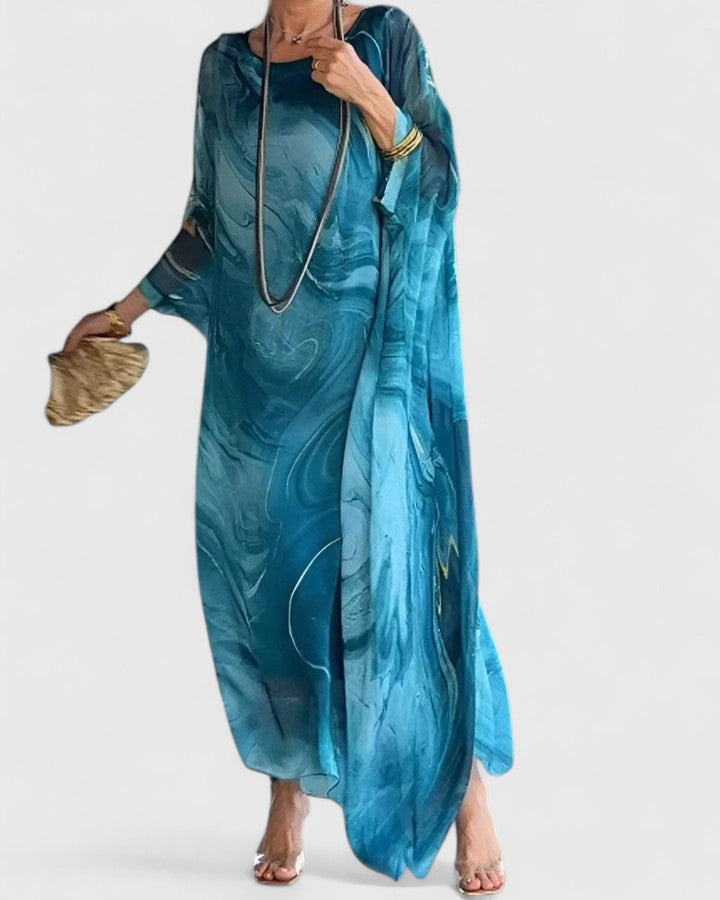 Alana | Elegant Dress – Blue | The Bellemont Sisters Australia