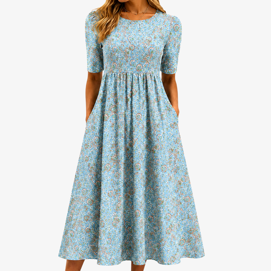 Seaside Mosaic Pocket Maxi Dress | The Bellemont Sisters Australia