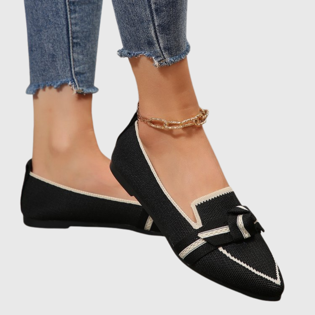 Milena | Knotted Comfort Loafers – Black | The Bellemont Sisters Australia