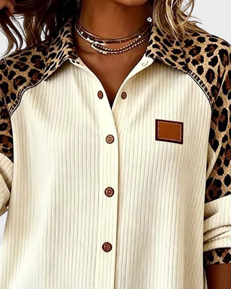 Jackie™ Leopard Print Button-Down Shirt | The Bellemont Sisters Australia