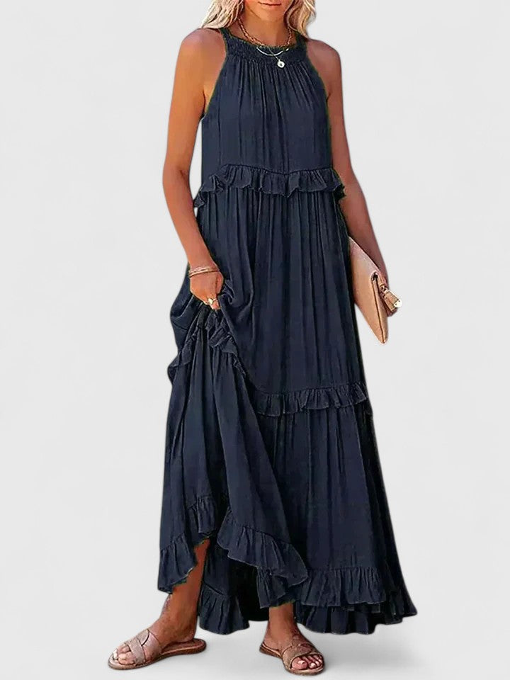 Shannon | Elegant Dress – Dark Blue | The Bellemont Sisters Australia