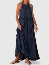 Shannon | Elegant Dress – Dark Blue | The Bellemont Sisters Australia
