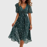 Catalina | Chic Midi Dress – Green | The Bellemont Sisters Australia