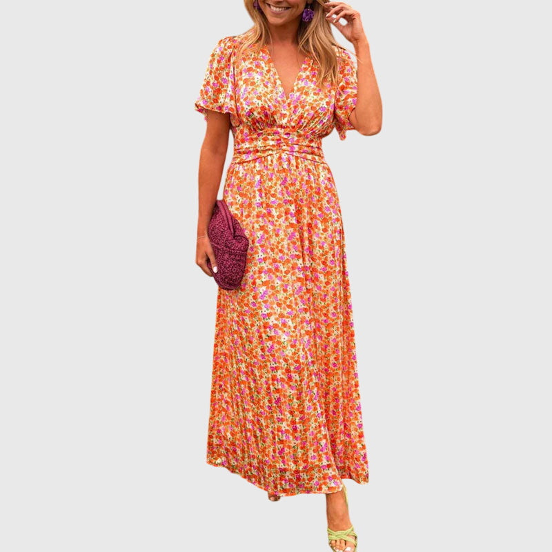 Alice | Comfortable Summer Dress – Orange | The Bellemont Sisters Australia