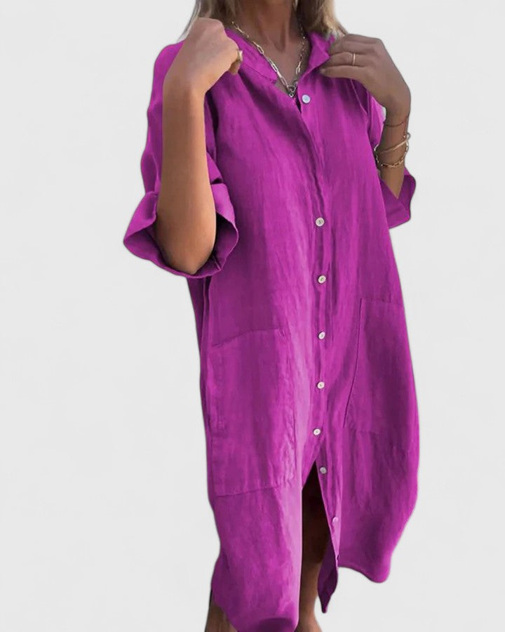Kristine | Elegant Dress – Purple | The Bellemont Sisters Australia