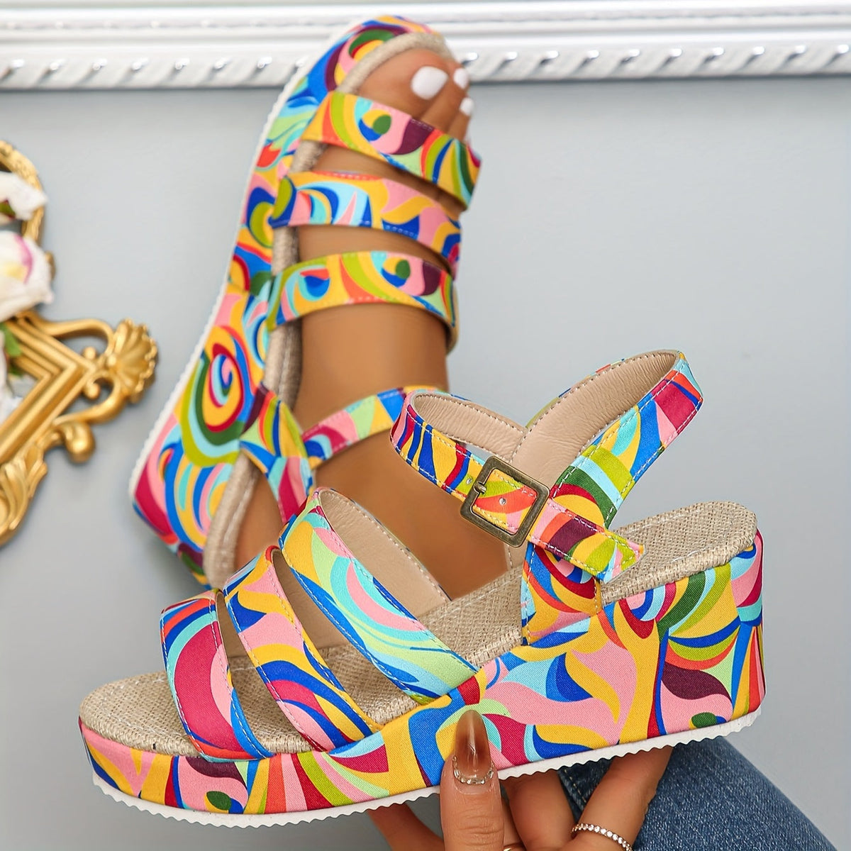Selora | Platform Ankle Strap Sandals | The Bellemont Sisters Australia