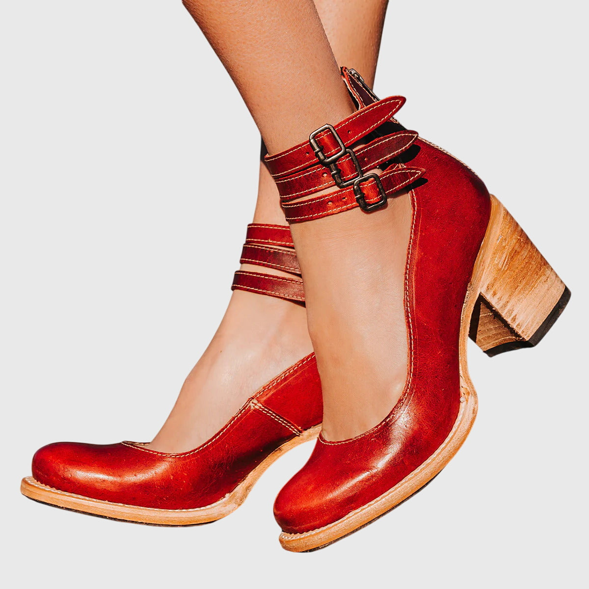 Nina | Elegant And Comfortable Sandals – Red | The Bellemont Sisters Australia