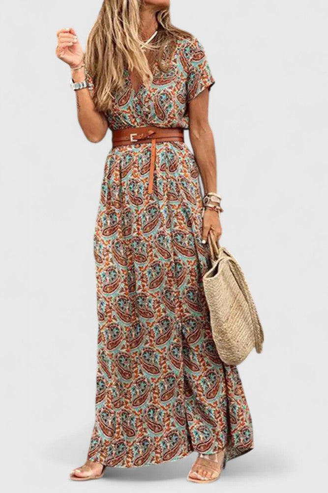 Milaryna - Elegant A-Line Dress – Brown | The Bellemont Sisters Australia
