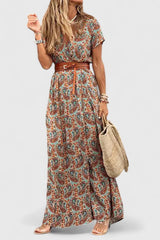 Milaryna - Elegant A-Line Dress – Brown | The Bellemont Sisters Australia