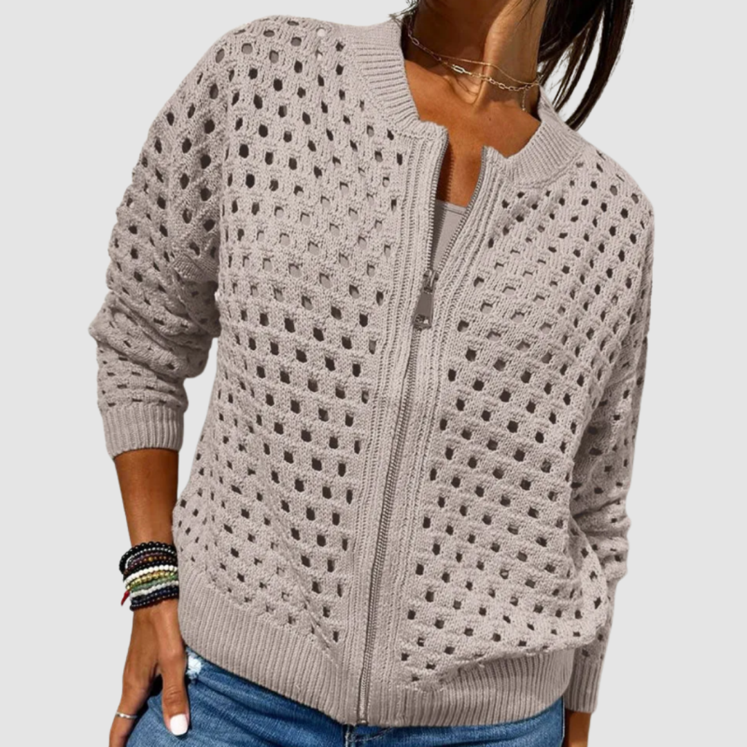 Desiree™ - Premium Knitted Cardigan – Khaki | The Bellemont Sisters Australia