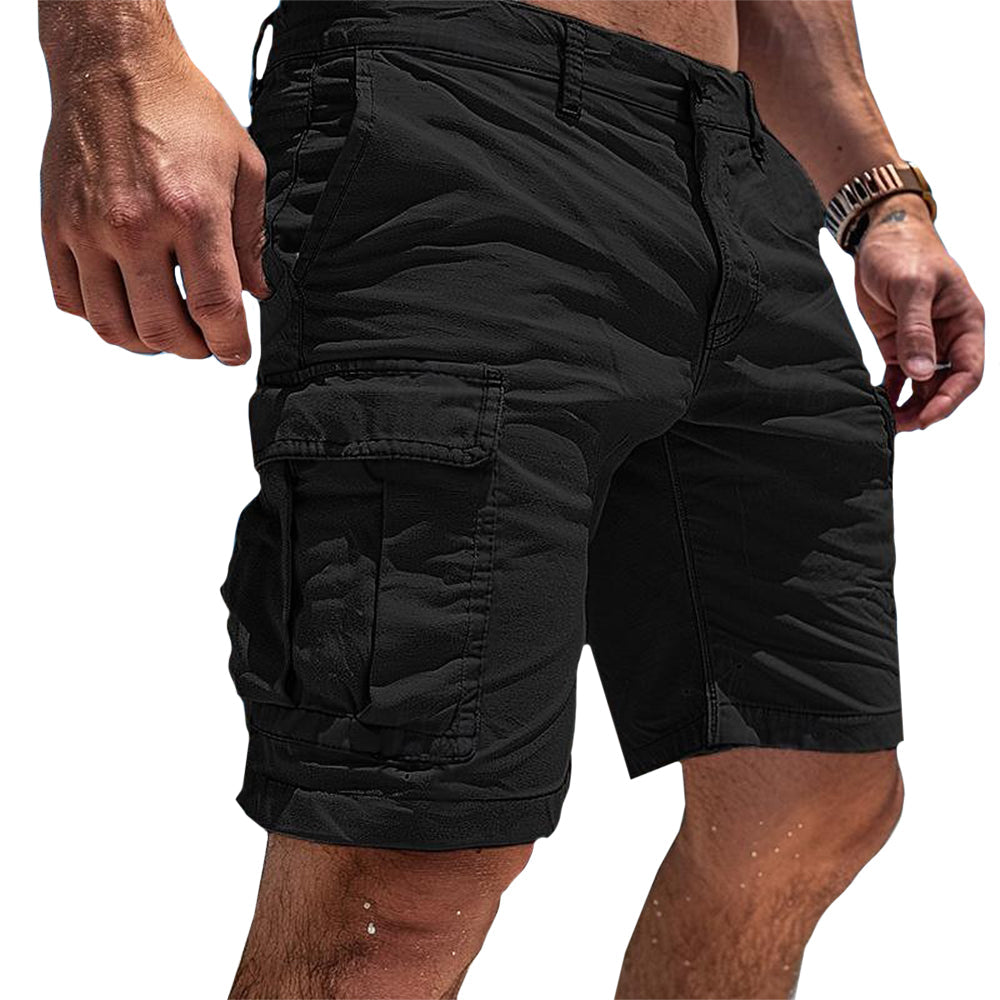 Callum | Classic Cargo Utility Shorts – Black | The Bellemont Sisters Australia