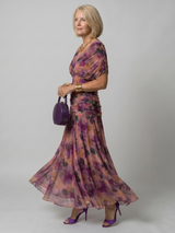 Calen | Off Shoulder Flow Midi Dress | The Bellemont Sisters Australia