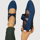 LIVIA - Elegant and Comfortable Ballet Flats – Blue | The Bellemont Sisters Australia
