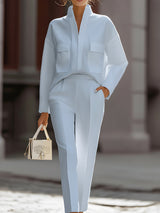 Arvessa | Luxury Set with a Shirt – Sky Blue | The Bellemont Sisters Australia