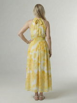 Sylin | Gathered Halter Midi Dress | The Bellemont Sisters Australia