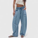 Camrynnne | Comfortable Pants – Blue | The Bellemont Sisters Australia