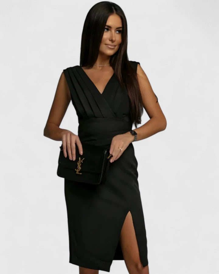 Cheryl | Sophisticated Dress – Black | The Bellemont Sisters Australia