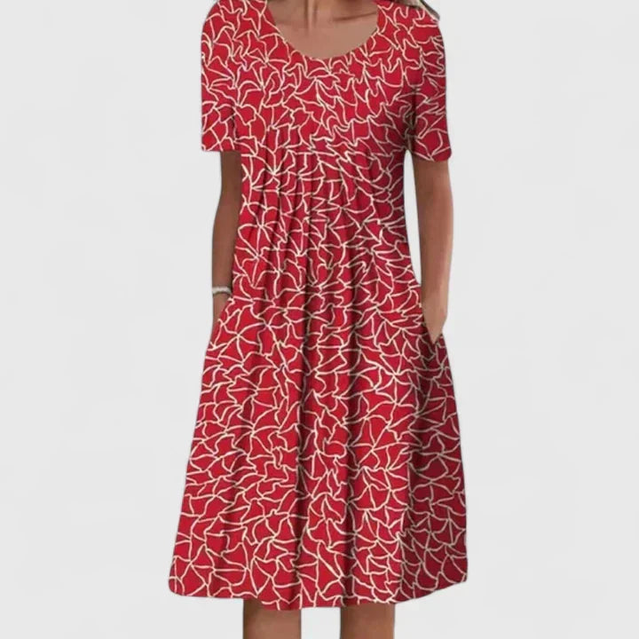 Olyverrah | Elegant Dress – Red | The Bellemont Sisters Australia