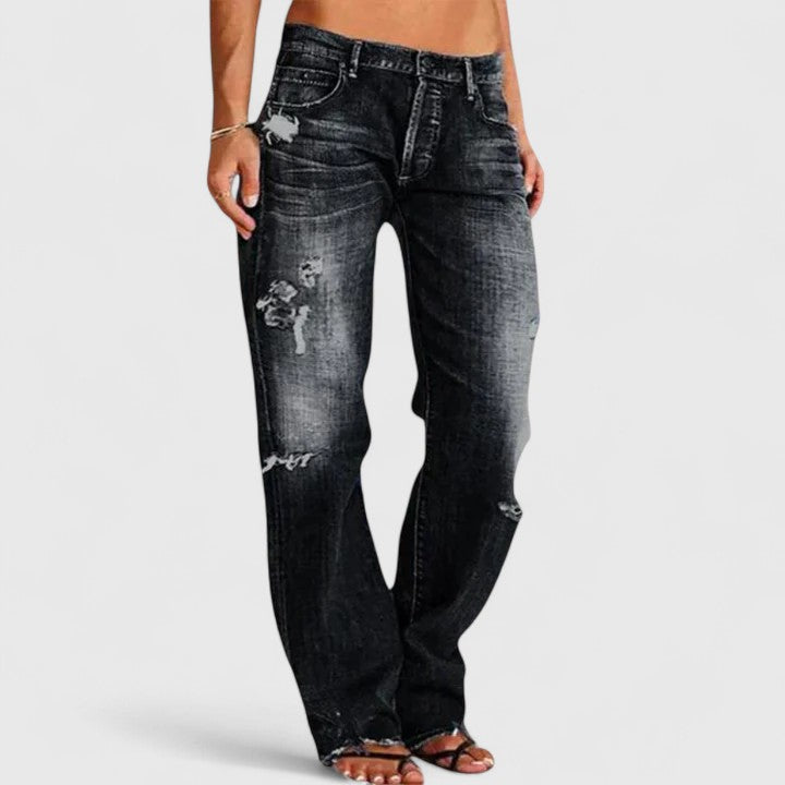 Lianette | Elegant Jeans – Black | The Bellemont Sisters Australia