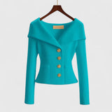 Avelora | Elegant Cardigan – Blue | The Bellemont Sisters Australia